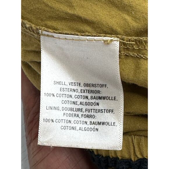 Anthropologie Cropped Pants Green Black Eyelet Fabric Elastic Waist Bohemian XS - Picture 5 of 10